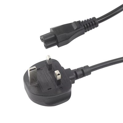 UK BS 1363 to IEC C5 Power Cord 250V 2.5A for Laptop Adapter