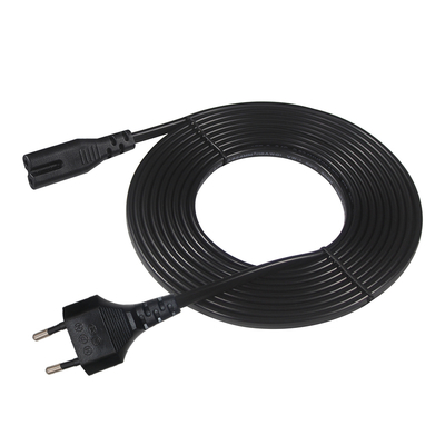 VDE Certified Europlug to IEC C7 Power Cable 2.5A 250V