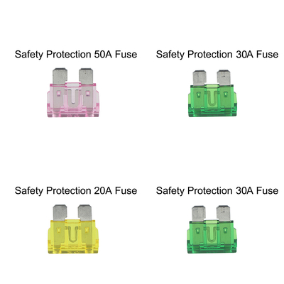 20A Inline Blade Fuse Holder with 12 AWG Wire for Automotive