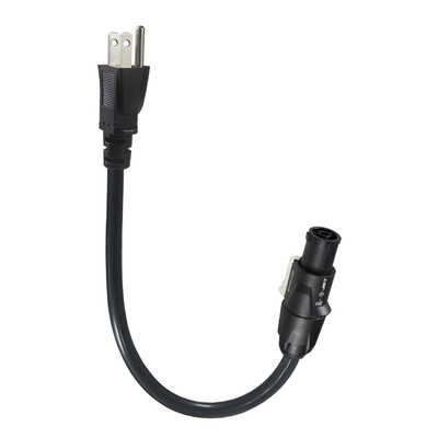 NEMA 5-15P to PowerCON TRUE1 Power Cable 15A 125V for Audio Lighting