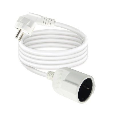 Schuko CEE 7 Male to Female EU Power Cord 16A 250V