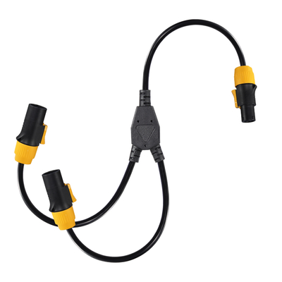 PowerCON Y-Splitter Cable Male to 2 Female 12AWG 20A 125V