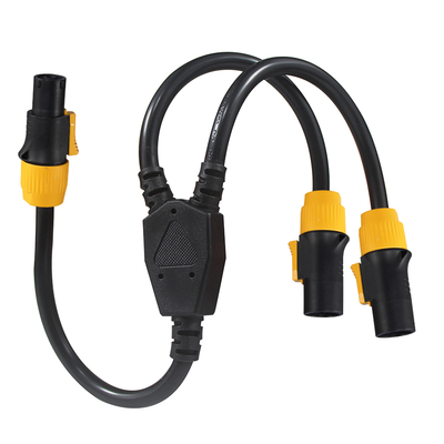 PowerCON Y-Splitter Cable Male to 2 Female 12AWG 20A 125V