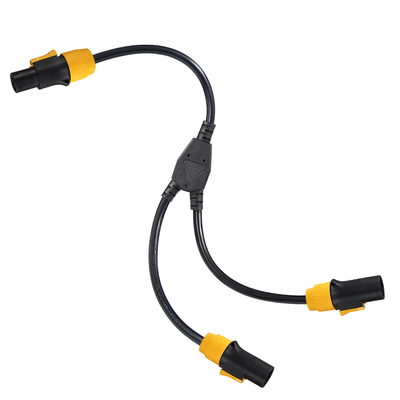 PowerCON Y-Splitter Cable Male to 2 Female 12AWG 20A 125V