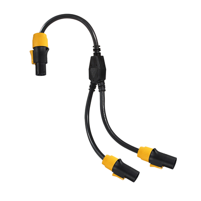 PowerCON Y-Splitter Cable Male to 2 Female 12AWG 20A 125V
