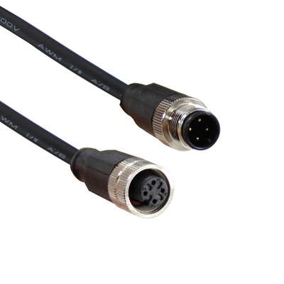 M12 3Pin Shielded Copper Power Cable for Monitor 5m