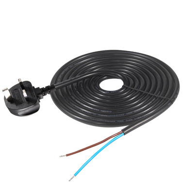 15A 125V NEMA 5-15P Power Cord with Stripped Tinned Ends
