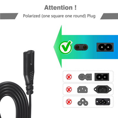 AU Plug to C7 Power Cord 2 Core 1.8M 240V for Electronics