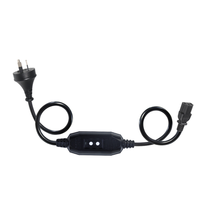 AU Plug to IEC C13 Power Cord with RCD 10A 240V
