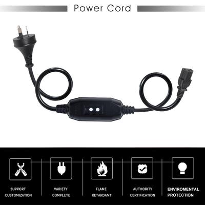 AU Plug to IEC C13 Power Cord with RCD 10A 240V