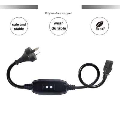 AU Plug to IEC C13 Power Cord with RCD 10A 240V