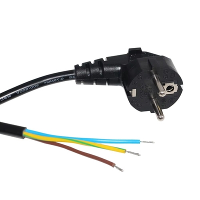 EU Schuko CEE 7/7 to Tinned Stripped Power Cable H05VV-F 3G1.0mm²