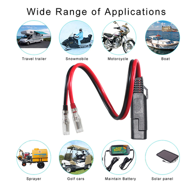12V Auto LED Strip Lights GPS Dash Car Cigarette Lighter Plug Faston 850 Terminal PVC Power Connector Cable Fast Auto Supply