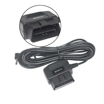 OBD Hardwire Kit with Switch for Dash Cam DVR Power Cable Constant Power Low Voltage Cut Off Step up DC Cable