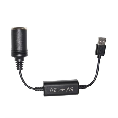 5V to 12V USB Adapter Step up Converter Cable with Cigarette Lighter Socket Booster Cord for Car DVR GPS Camera Router Fan LED