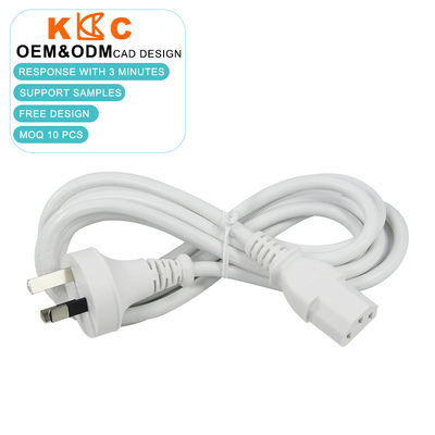 SAA 3-Pin to IEC 60320 C13 Female Australia Cable 250V AC Power Cord for Computers