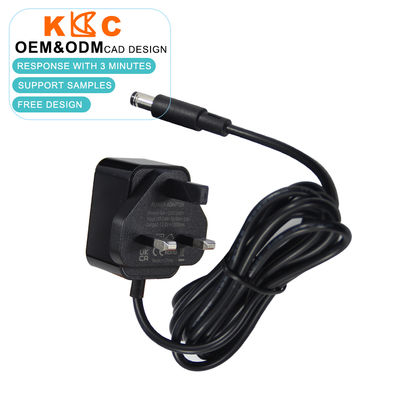 12V DC Power Adapter with UK 3-Pin Plug for CCTV, LED Lights Systems 1A 2A 3A dc 5.5x2.1mm Wall Plug Power Supply