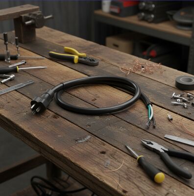 15Amp SJTW Oven Power Cord Waterproof Cover Ring Terminals Male Nema 5-15Pfor Home Appliances US Plug Standard