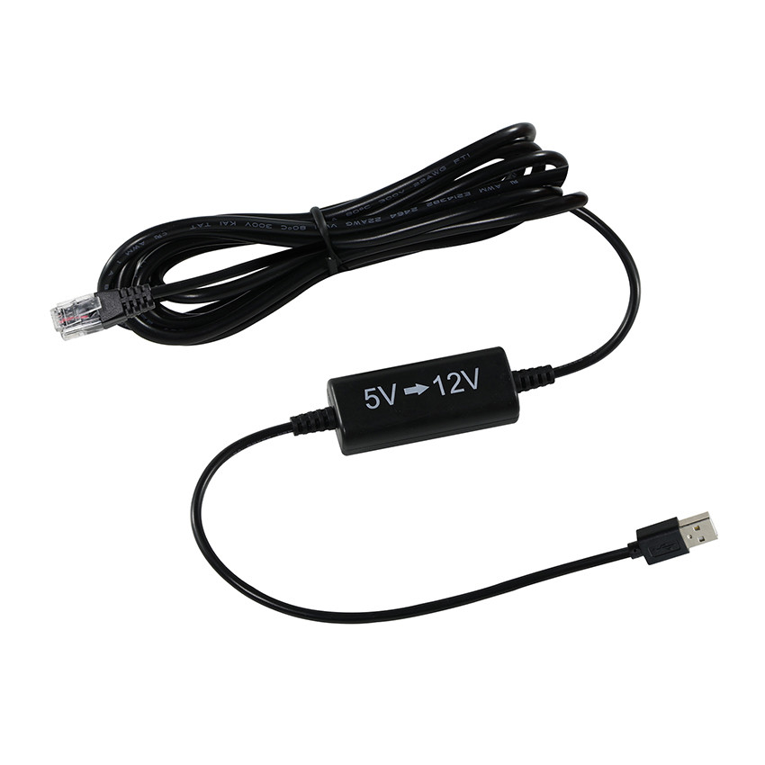 Micro Usb Injector USB to RJ45 Ethernet Power Injector Cable-5V to 12V Step-Up Converter ...