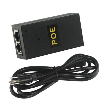 48V POE Injector Splitter with 2 Ethernet Ports 10/100/1000Mbps