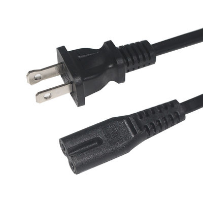 18AWG NEMA 1-15P C7-US 2 Prong Electric Power Cord Figure 8 Connector