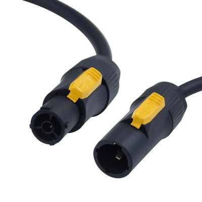 Lockable PowerCon True1 Male To Female 20A Cable for Safe and Secure For Stage Light