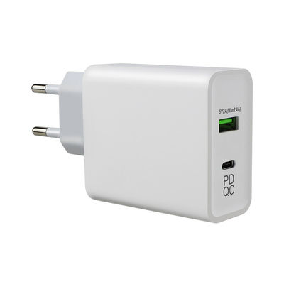 240V 45W QC 3.0 Wall Plug Power Supply Adapter For Euro Usb C 2m Cable