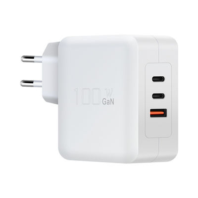100W GaN USB Charger with QC3.0 1A+2C PD for Laptop