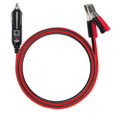 12V/24V Cigarette Lighter to Battery Clips Adapter Cable 15A