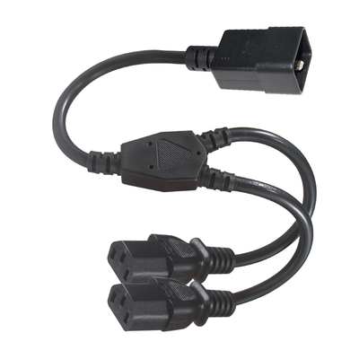 C20 to 2xC13 Y-Splitter Power Cord 15A 250V Pure Copper