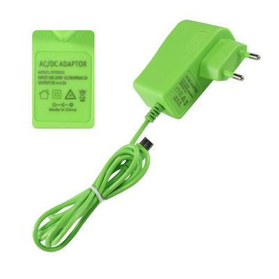 12V 2A EU Plug Green DC Power Adapter for LED Strips CCTV
